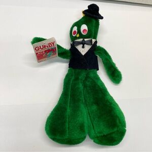 Vintage Gumby Plush 1988 Ace Dressed in Suit & Top Hat From the Gumby Show Toy